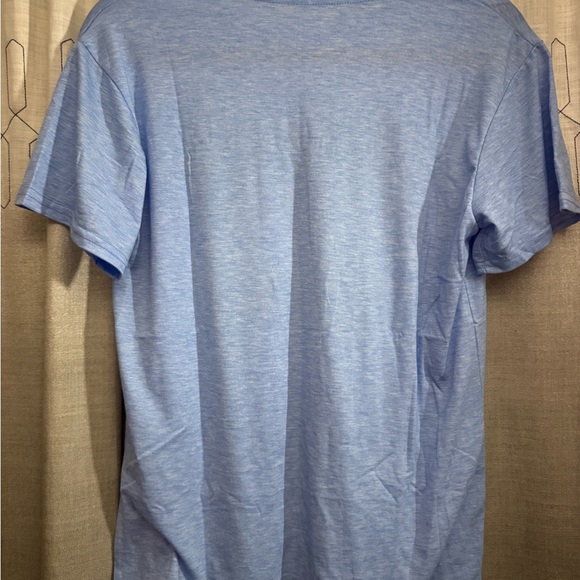 Blue T-Shirt with Sunflower & American Flag Design - Picture 3 of 4